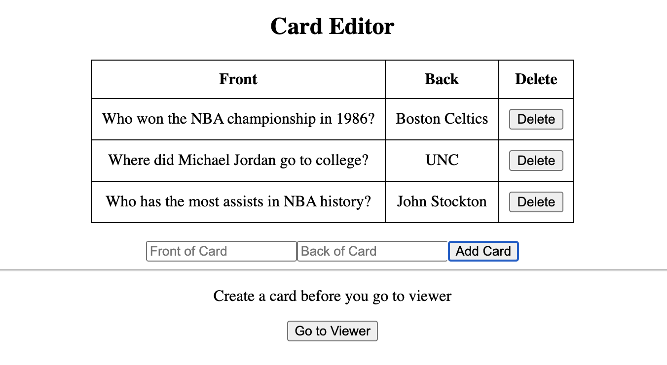 Flashcards
